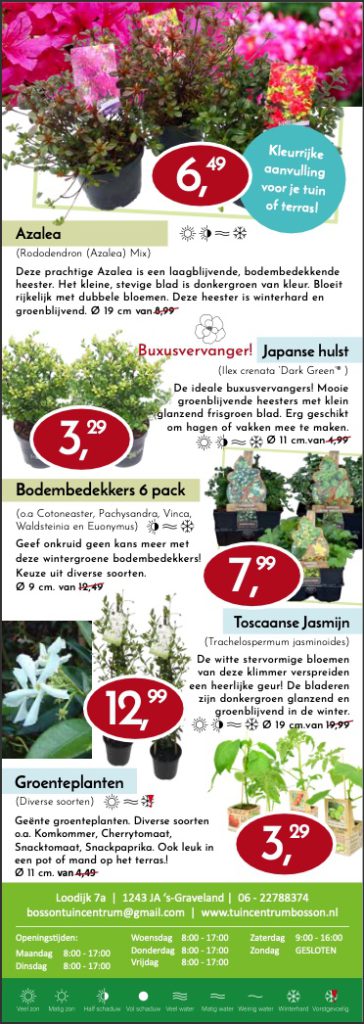 Tuincentrum Bosson Flyer pagina 2